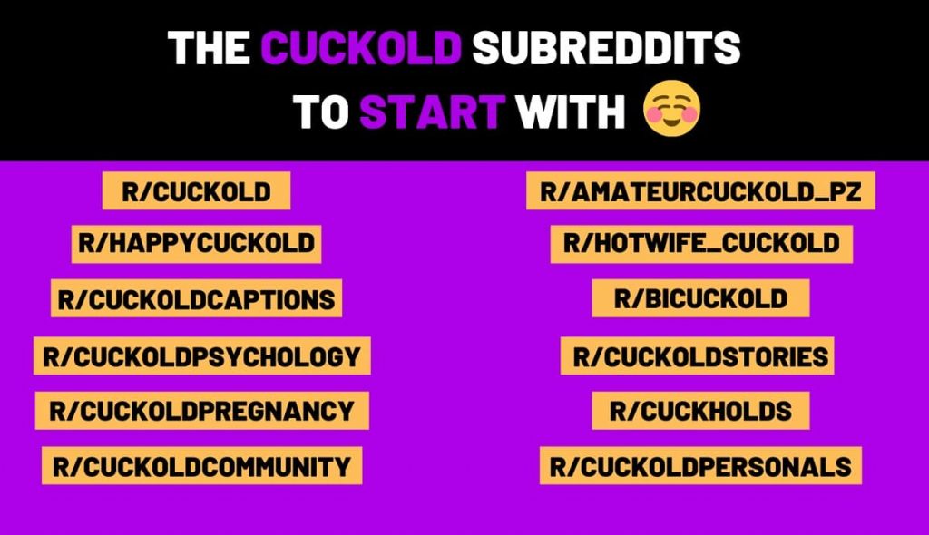 Cuckold Subreddits