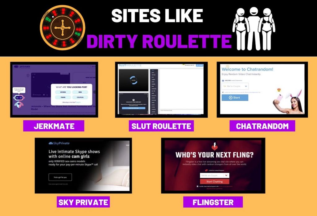 DirtyRoulette \u0026 13+ Sex Chat Sites Like Dirtyroulette.com zbaci plug p...